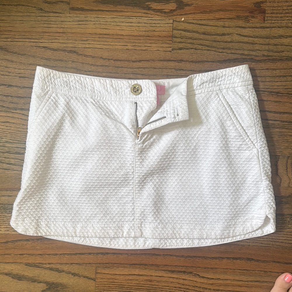 Lilly Pulitzer White Mini Skirt